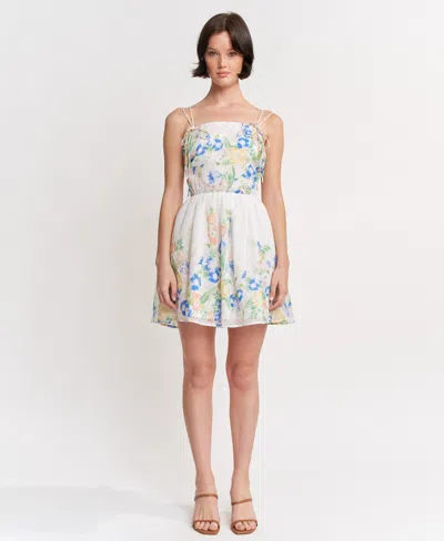 En Saison Trixie Mini Dress In Multi In Nude