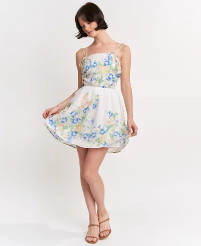 En Saison Trixie Mini Dress In Multi In Nude