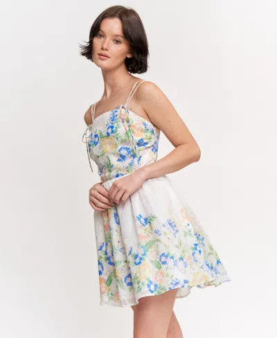 En Saison Trixie Mini Dress In Multi In Nude