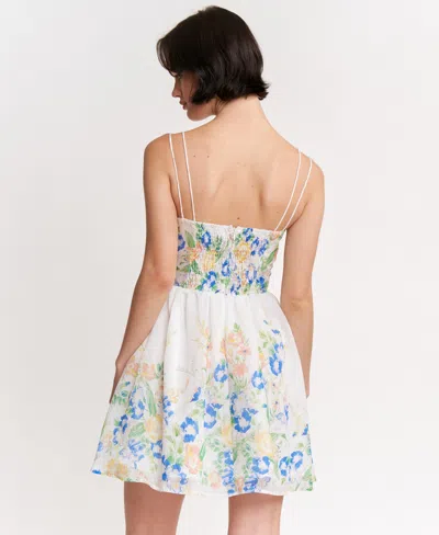 En Saison Trixie Mini Dress In Multi In Nude