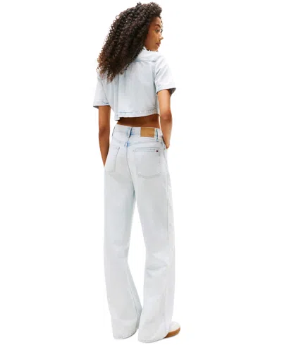 Tommy Jeans Women's Claire High-rise Wide-leg Jeans In White