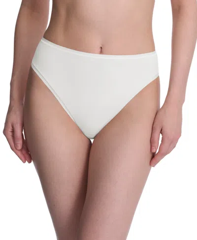 Natori Women's Bliss Bare Cotton High-cut Brief Underwear 772346 In White