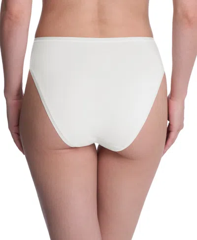 Natori Women's Bliss Bare Cotton High-cut Brief Underwear 772346 In White