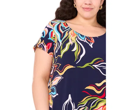 Msk Plus Size Short-sleeve Jersey Shift Dress