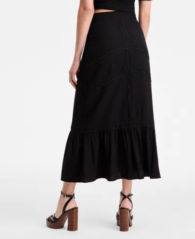 Inc International Concepts Women's Crochet-trim Maxi Skirt, Exclusively At Macy's