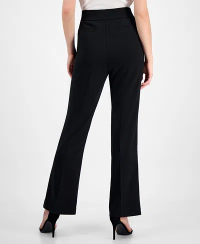 Kasper Women's High-rise Pull-on Flare Pants In Black