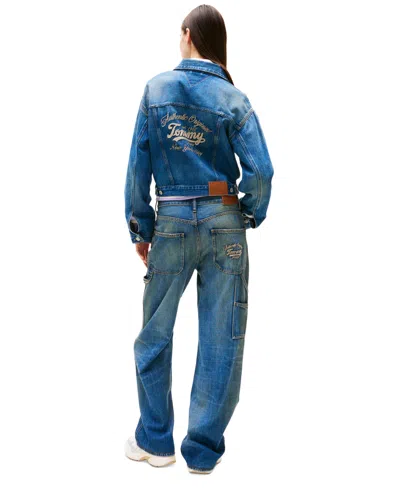 Tommy Jeans Women's Cotton Embroidered Denim Jacket