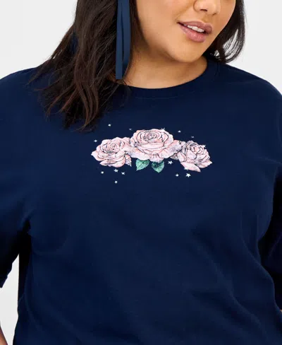 Rebellious One Trendy Plus Size Good Vibes T-shirt