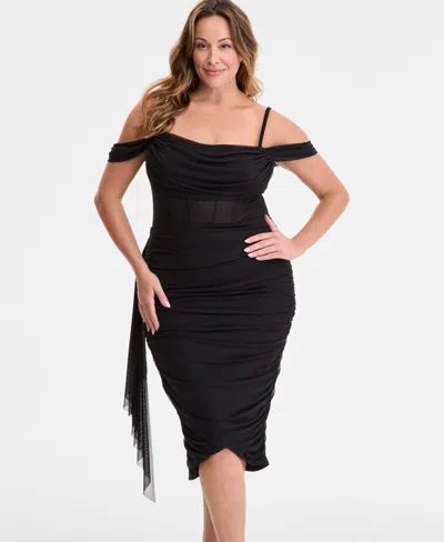 City Studios Trendy Plus Size Corset Madi Dress