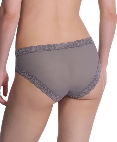 Natori Feathers Low-rise Sheer Hipster Underwear Lingerie 753023 In Blue