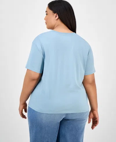 Rebellious One Trendy Plus Size Butterfly Applique T-shirt