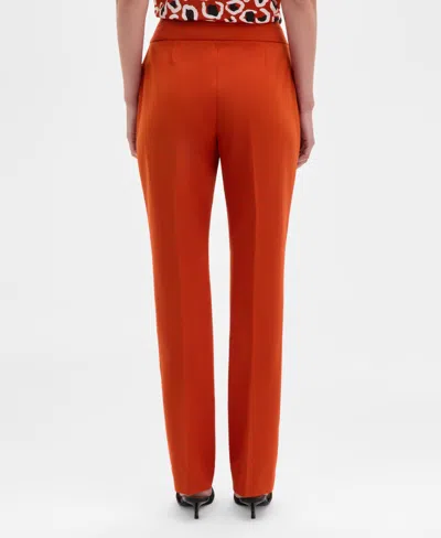 Tahari Asl Women's Mid-rise Bell-bottom Pants