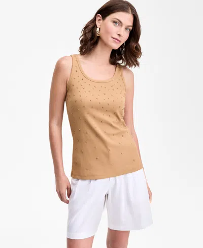 Inc International Concepts Women's Embellished Tank Top, Exclusively At Macy's