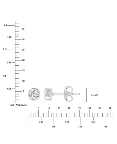 Macy's 2-pc. Set Cubic Zirconia Round & Baguette Solitaire Stud & Drop Earrings In Sterling Silver