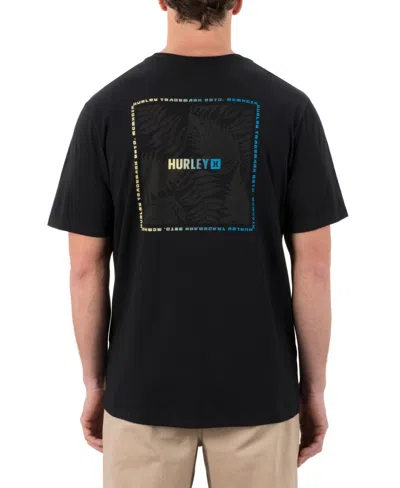 Hurley Men's Fern Gradient Short Sleeve T-shirt In Black
