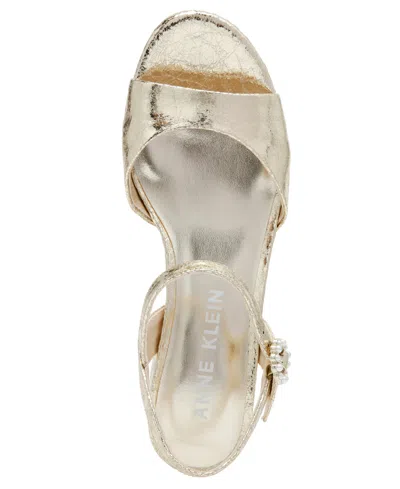 Anne Klein Women's Piper Platform Block Heel Dress Sandals
