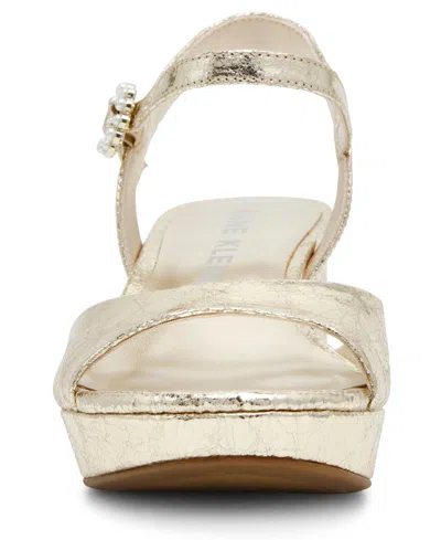 Anne Klein Women's Piper Platform Block Heel Dress Sandals