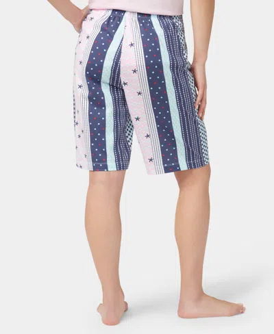 Hue Women's Seaside Stripe Bermuda Pajama Shorts