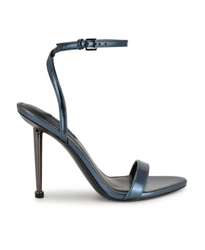 Nine West Reina Ankle Strap Sandal In Blue