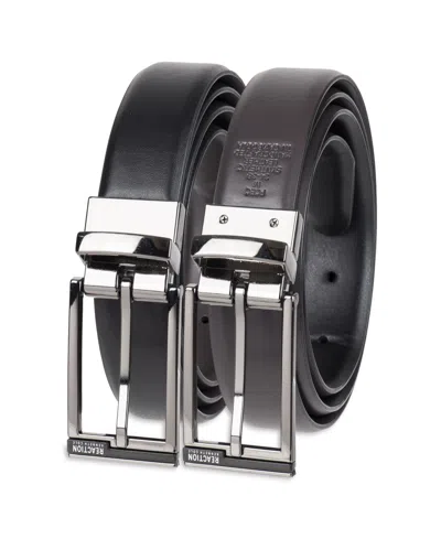 Kenneth Cole Reaction Men's 2-in-1 Reversible Feather Edge Dress Belt