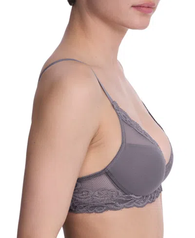 Natori Women's Feathers Lace Contour Underwire Plunge Bra 730023