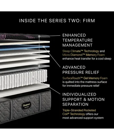 Beautyrest Black Series Two 14.25" Firm Mattress Set