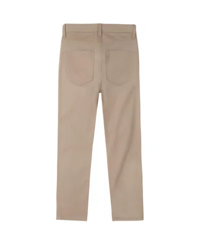 Nautica Husky Boys Twill Pant In Brown