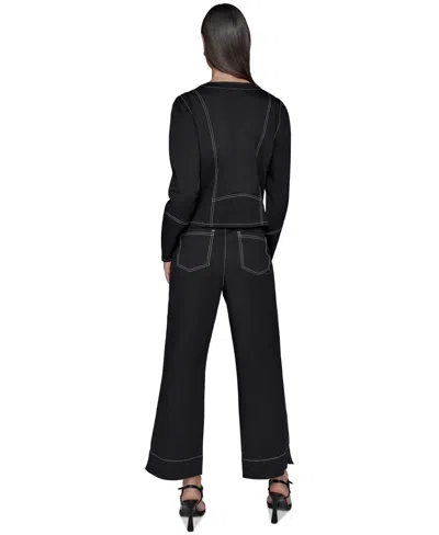 Karl Lagerfeld Women's Cropped Denim Jacket
