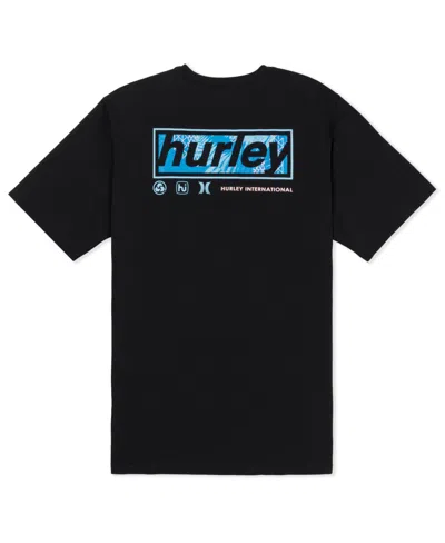 Hurley Men's Throwback Fill Short Sleeve T-shirt In Black