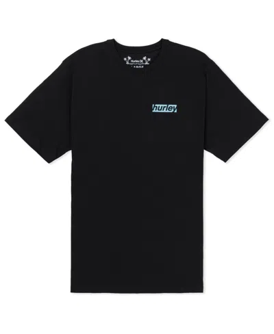 Hurley Men's Throwback Fill Short Sleeve T-shirt In Black