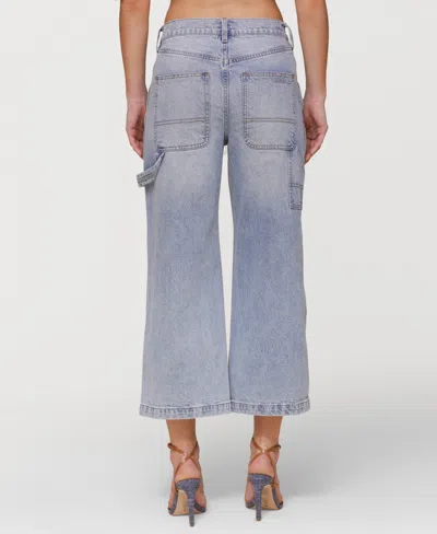 Avec Les Filles Women's Drawstring Cropped Utility Jeans