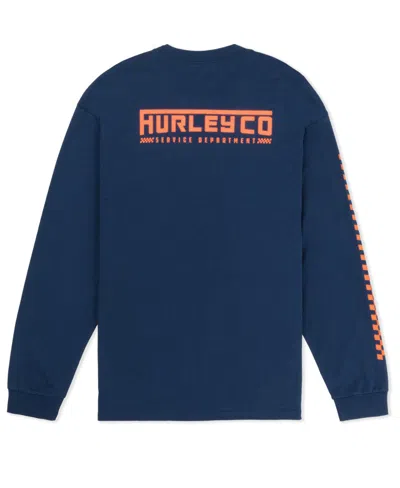 Hurley Men's Dept Long Sleeve T-shirt In Blue