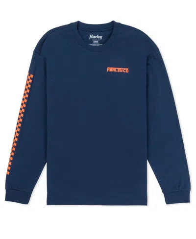Hurley Men's Dept Long Sleeve T-shirt In Blue