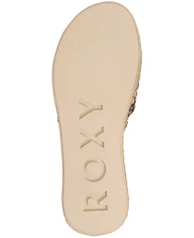 Roxy Shoresoft Slide Sandal In Animal Print