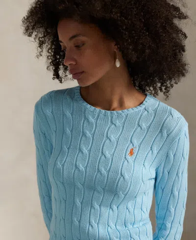 Polo Ralph Lauren Women's Cable-knit Cotton Crewneck Sweater