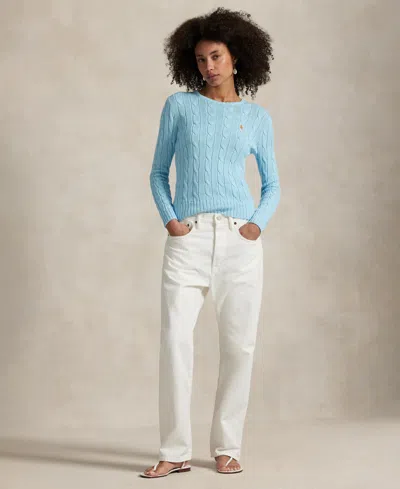 Polo Ralph Lauren Women's Cable-knit Cotton Crewneck Sweater