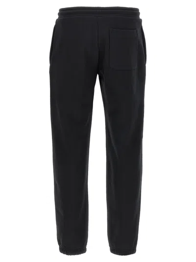 Moncler Cotton Joggers With Elasticated Cuffs And Drawstring Waistband In Black