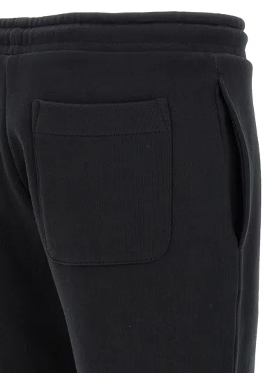 Moncler Cotton Joggers With Elasticated Cuffs And Drawstring Waistband In Black
