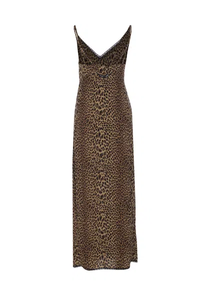 Zadig & Voltaire Ramelil Soft Leopard Print Dress In Animal Print