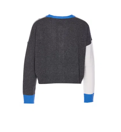 Marni Knitwear Cardigan Embroidered Detail In Gray