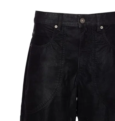 Isabel Marant Étoile Womens Black Kelvina Wide-leg Faux-leather Trousers