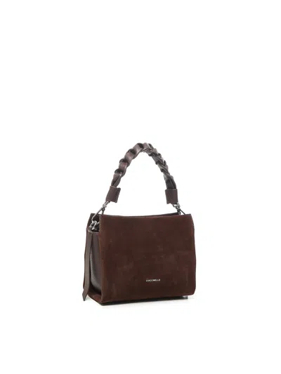 Coccinelle Braided-handle Suede Shoulder Bag