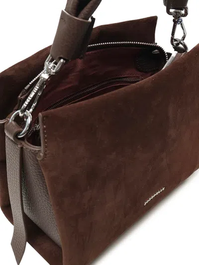 Coccinelle Braided-handle Suede Shoulder Bag