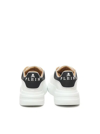 Philipp Plein Low-top Sneakers With Calf Leather Upper In White