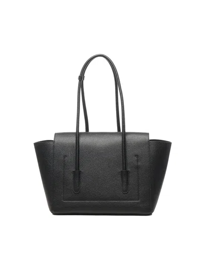 Coccinelle Beat Leather Tote Bag In Black