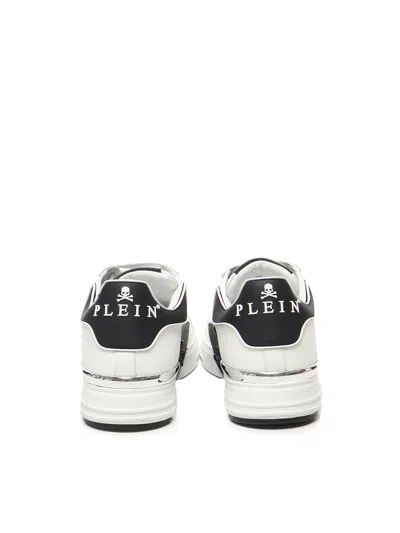 Philipp Plein Nappa Leather Sneakers Low Top Hexagon In Multi
