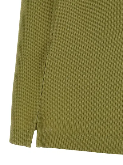 Burberry Organic Cotton Blend Polo Shirt In Green