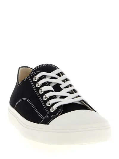 Moschino Sneakers In Canvas Edge In Black