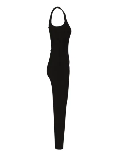 Norma Kamali Sleeveless X Catsuit W/ Footie
