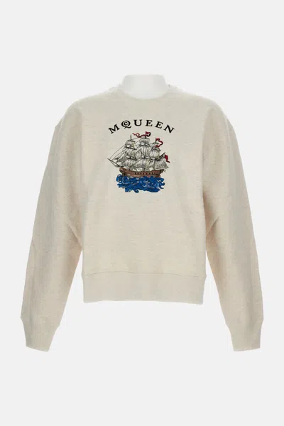 Alexander Mcqueen Sweatshirt In Neutral